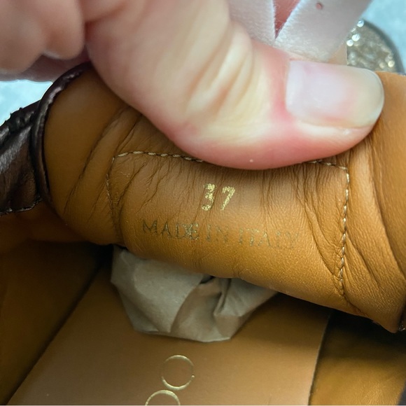 Jimmy Choo Miami Rose Gold Leather Women's Sneakers 37. Excellent condition. - Picture 5 of 8